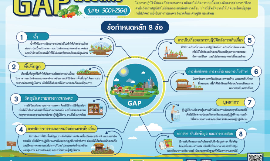 แนวทางการขอรับรอง GAP พืชอาหาร Infographic